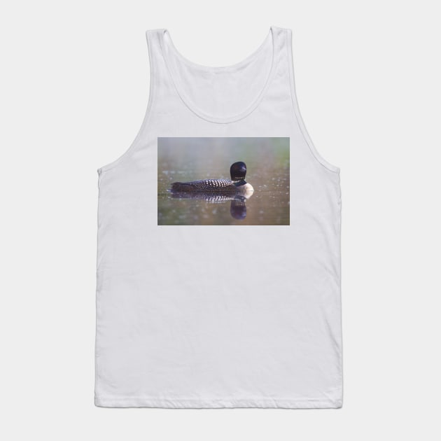 Common Loon - Wilson Lake Tank Top by Jim Cumming